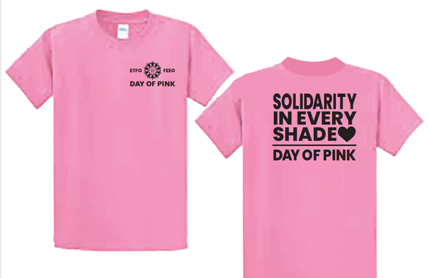 Buffer Groupie Tシャツ サイズ5 PINK Day of Pink T-Shirt for 2026 (Classic cut) - Elementary Teachers
