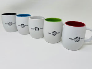 Matte White / Colour In Robustia Coffee Mugs