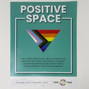 Positive Space poster (English/French)