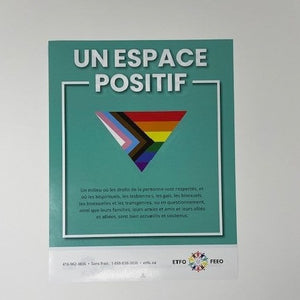 Positive Space poster (English/French)